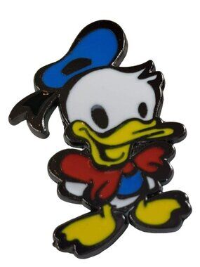Disney Donald Duck Trading Pin Kawaii Art Bow Lapel Pin Brooch Badge Accessories